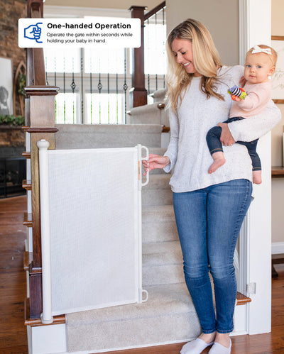 Momcozy Puerta de Seguridad Retractil Blanco (PRE-VENTA)