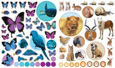 Workman Libro Eyelike Stickers - Animales