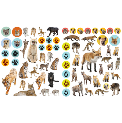 Workman Libro Eyelike Stickers -  Animales Salvajes