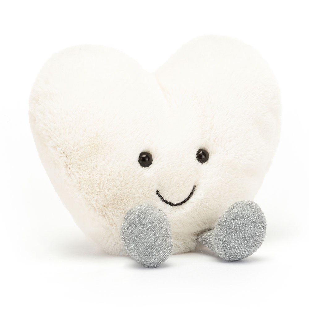 Jellycat Peluche - Corazón Blanco