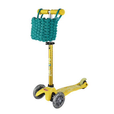 Micro Canasto Trenzado para Scooter - Verde