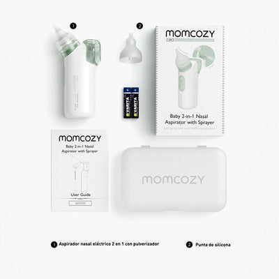 Momcozy Aspirador Nasal 2 en 1 con Pulverizado