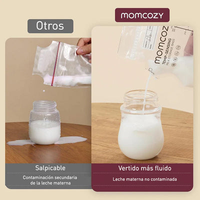 Momcozy Bolsa para almacenar leche materna con Boquilla ( 60 uds) (PRE-VENTA)