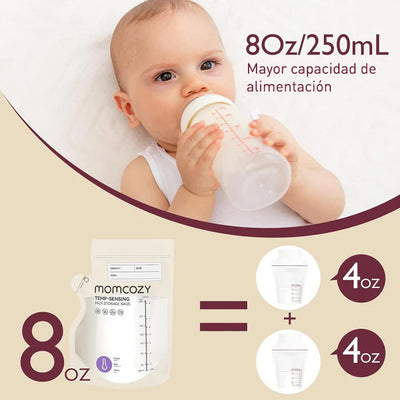 Momcozy Bolsa para almacenar leche materna con Boquilla ( 60 uds) (PRE-VENTA)