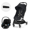 Cybex Travel System Coche ORFEO Magic Black con Silla Nido Aton G