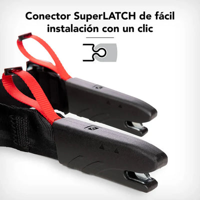 La Silla de Auto Convertible Diono Radian cuenta con sistema Super LATCH™ para una instalación segura.