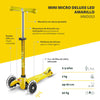 Micro Scooter Mini Micro Deluxe LED - Amarillo