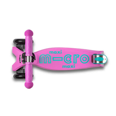 Micro Scooter Maxi Deluxe lavanda, ideal para paseos con estilo y estabilidad.