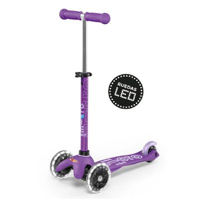 Micro Scooter Mini Micro Deluxe LED - Morado