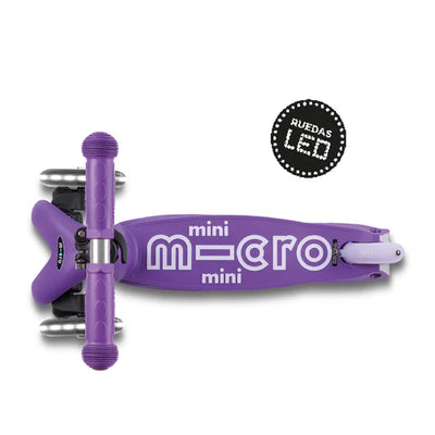 Micro Scooter Mini Micro Deluxe LED - Morado