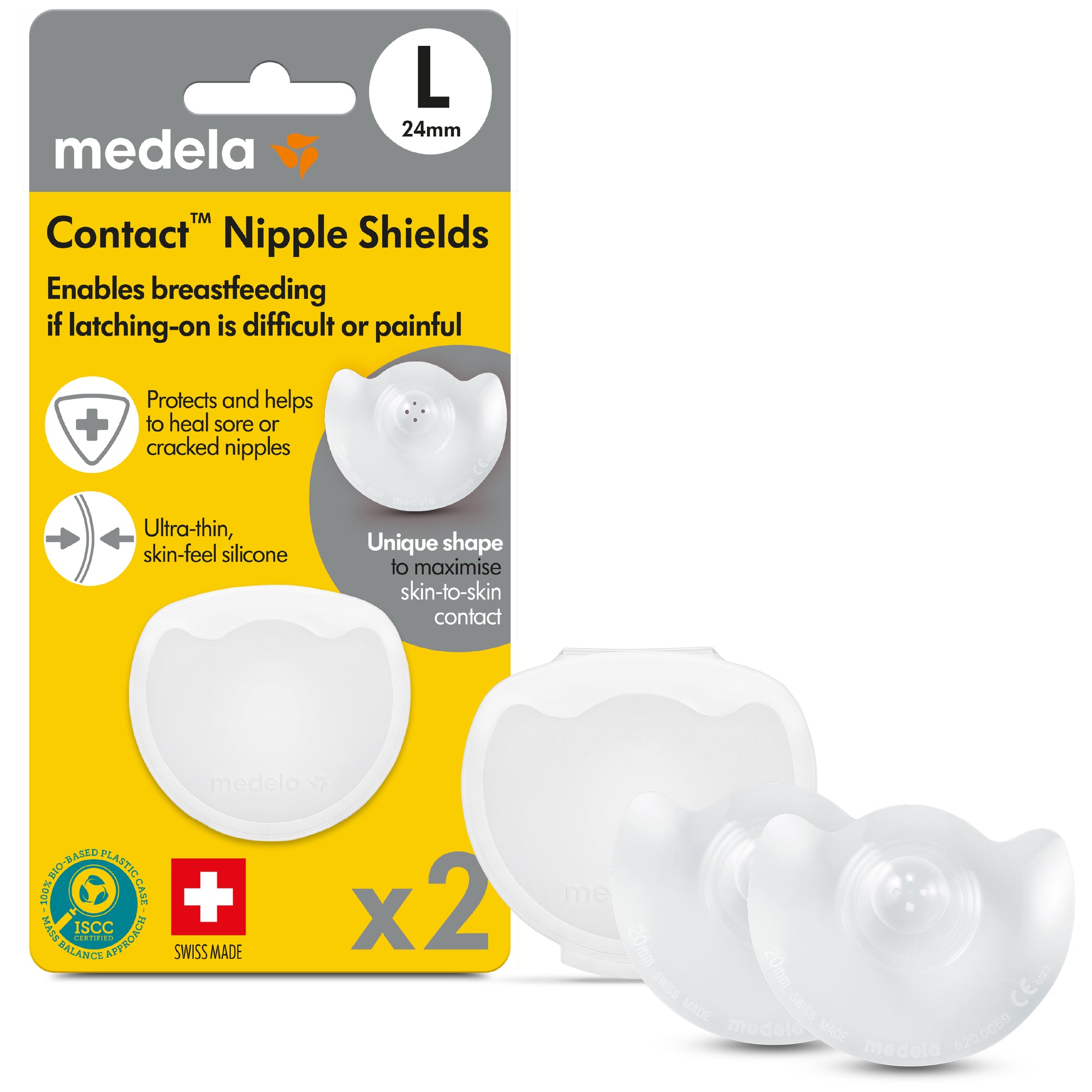 Medela Protector de pezón contacto - Talla L (24mm)