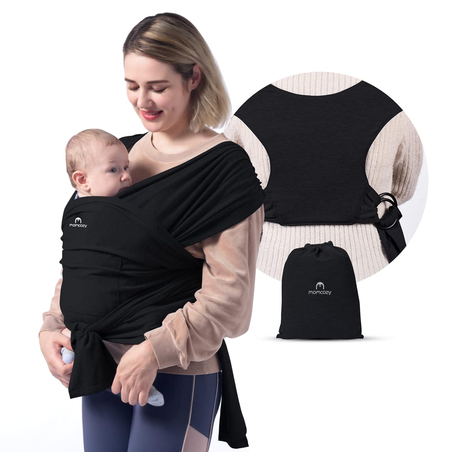 Momcozy Fular - Negro (PRE-VENTA)