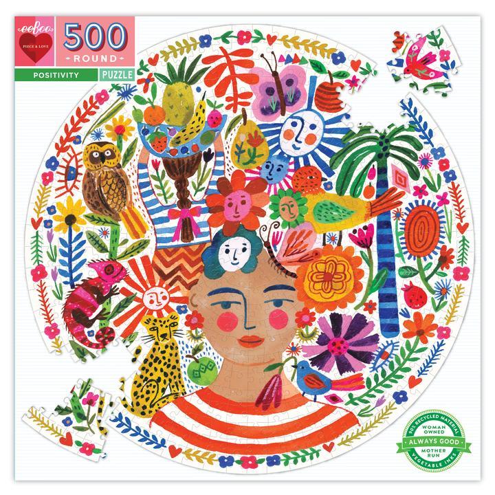 Eeboo Puzzle Redondo 500 piezas - Positividad