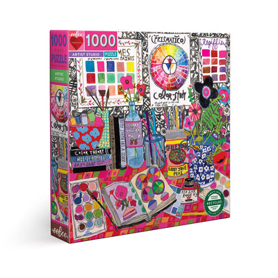 Eeboo Puzzle 1000 piezas - Estudio de Artista