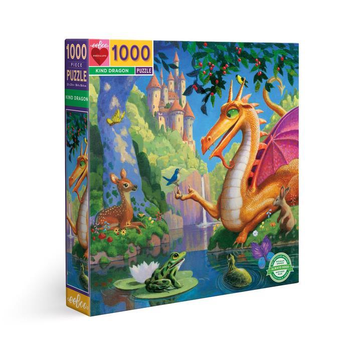 Eeboo Puzzle 1000 piezas - Gentil Dragón