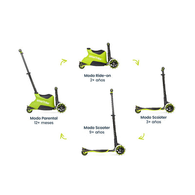 Smartrike Scooter Xtend Ride-on 3 en 1 - Verde Lima