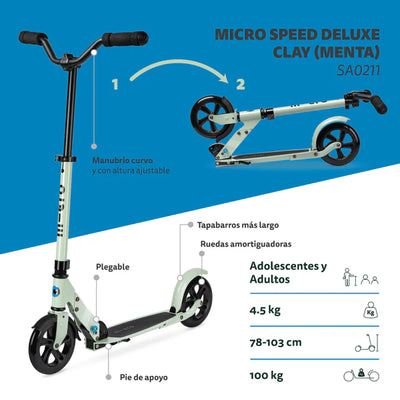 Scooter Micro Speed Deluxe - Menta