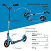 Scooter Micro Speed Deluxe - Aqua