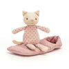 Jellycat Peluche Gato en Saco de dormir