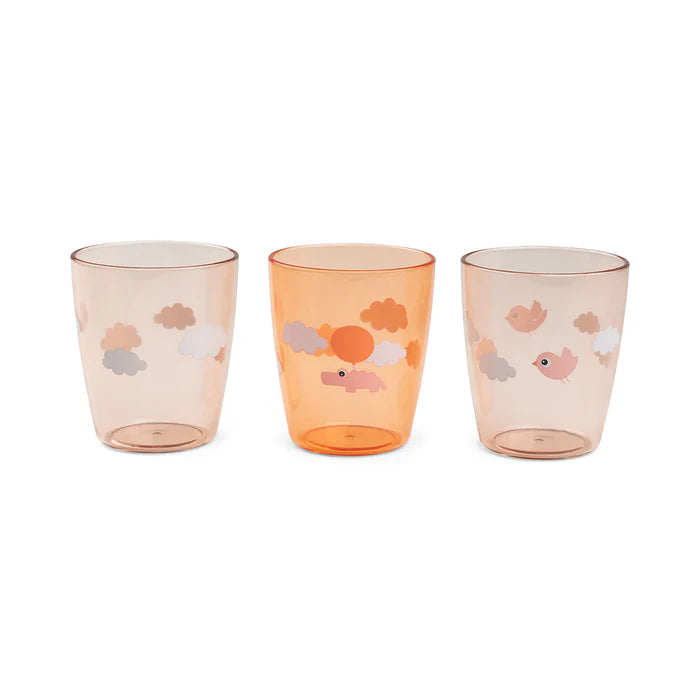 Done by Deer Set 3 mini vasos Yummy - Naranjo