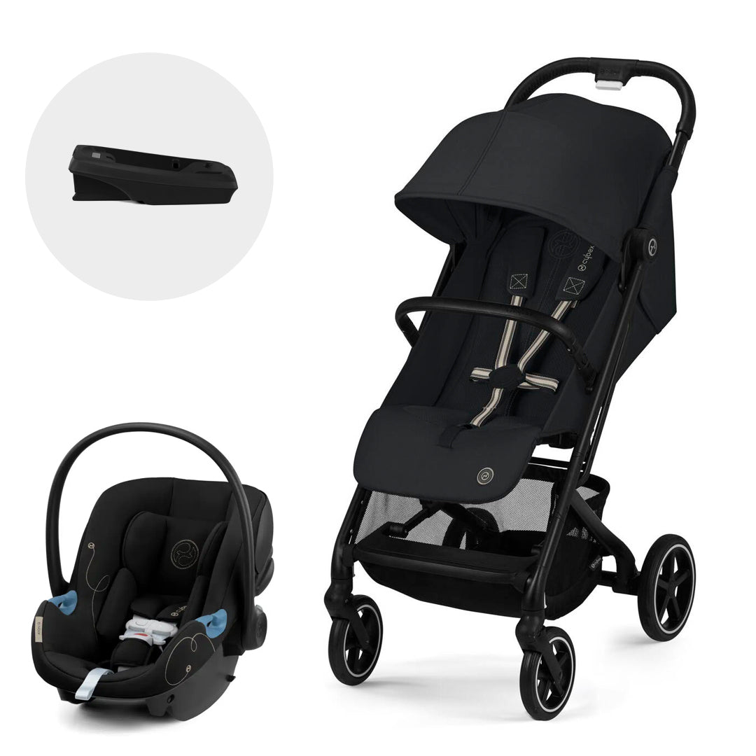 Cybex Travel System Beezy Negro con Silla Nido Aton G