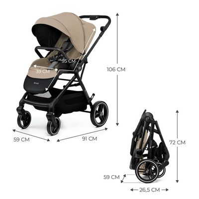 Kinderkraft Coche de Paseo YOXI - Beige