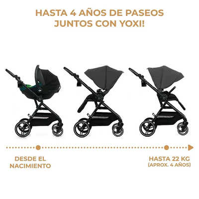 Kinderkraft Coche de Paseo YOXI - Gris