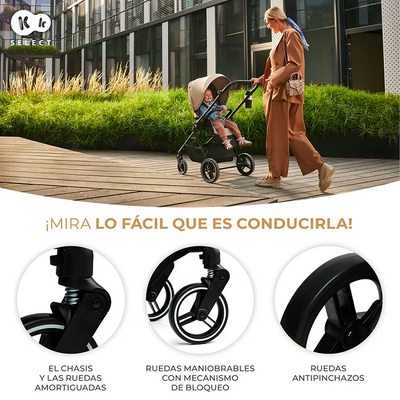 Kinderkraft Coche de Paseo YOXI - Negro