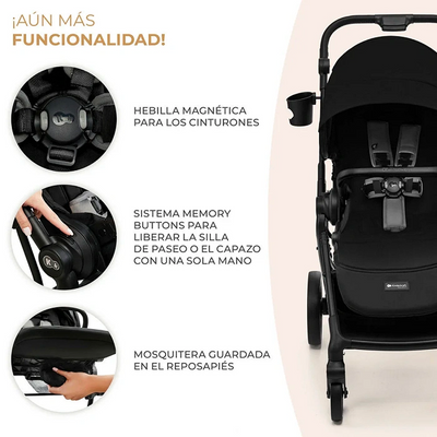 Kinderkraft Coche de Paseo YOXI - Negro