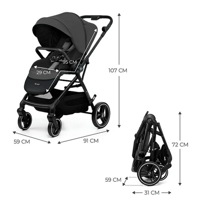 Kinderkraft Coche de Paseo YOXI - Gris