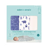 Aden and Anais Pack 3 Sacos Plus para Swaddling - Sky