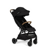 Coche de paseo Nuna TRVL™ Black, ligero y compacto con plegado automático, manillar de piel sintética, suspensión en las cuatro ruedas y capota UPF 50+ para mayor comodidad y seguridad del bebé. Ideal para viajes y paseos urbanos